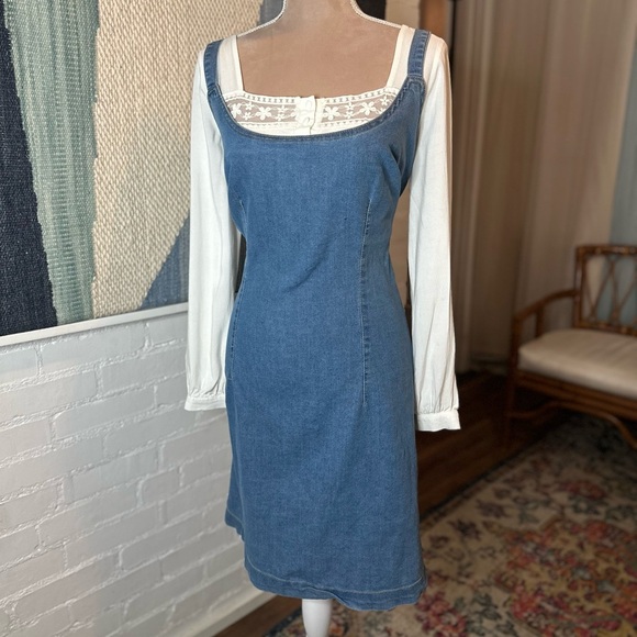 Highway Jeans Plus Size Stretch Denim Bodycon Dress - Picture 4 of 16